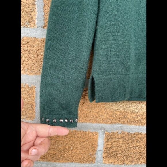 27 miles dark green cashmere sweater size xtra small - Picture 3 of 10